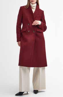 Barbour Marylin Double Breasted Wool Blend Coat