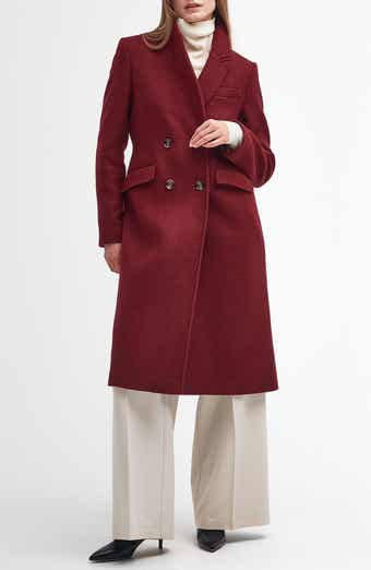 Barbour Marylin Double Breasted Wool Blend Coat