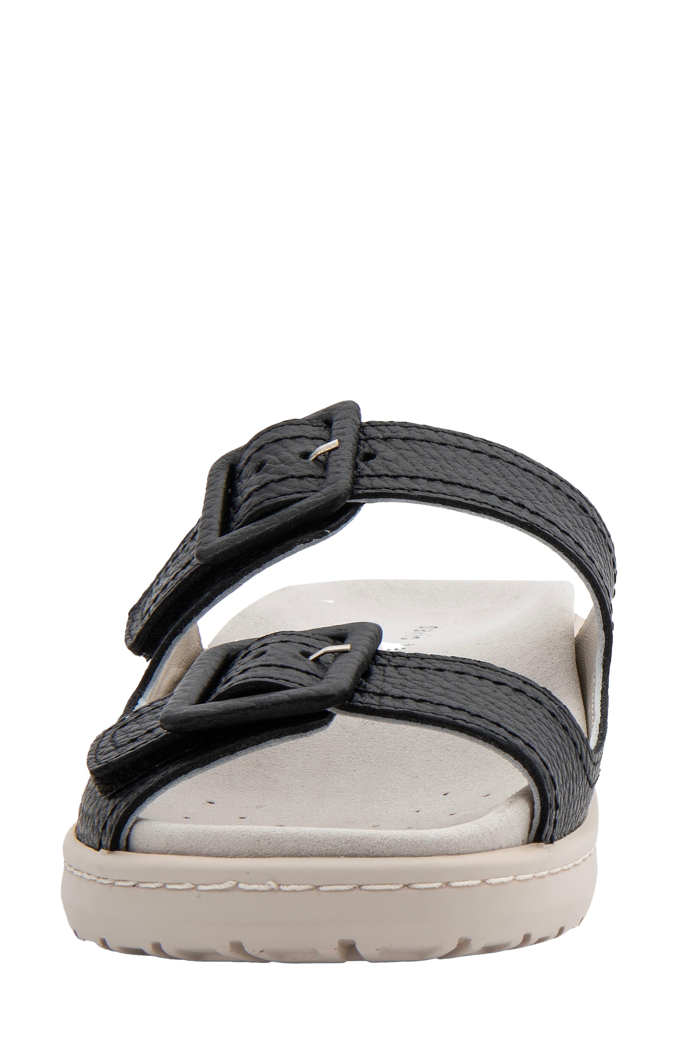 David Tate Frenchy Double Band Slide Sandal, Alternate, color, Black