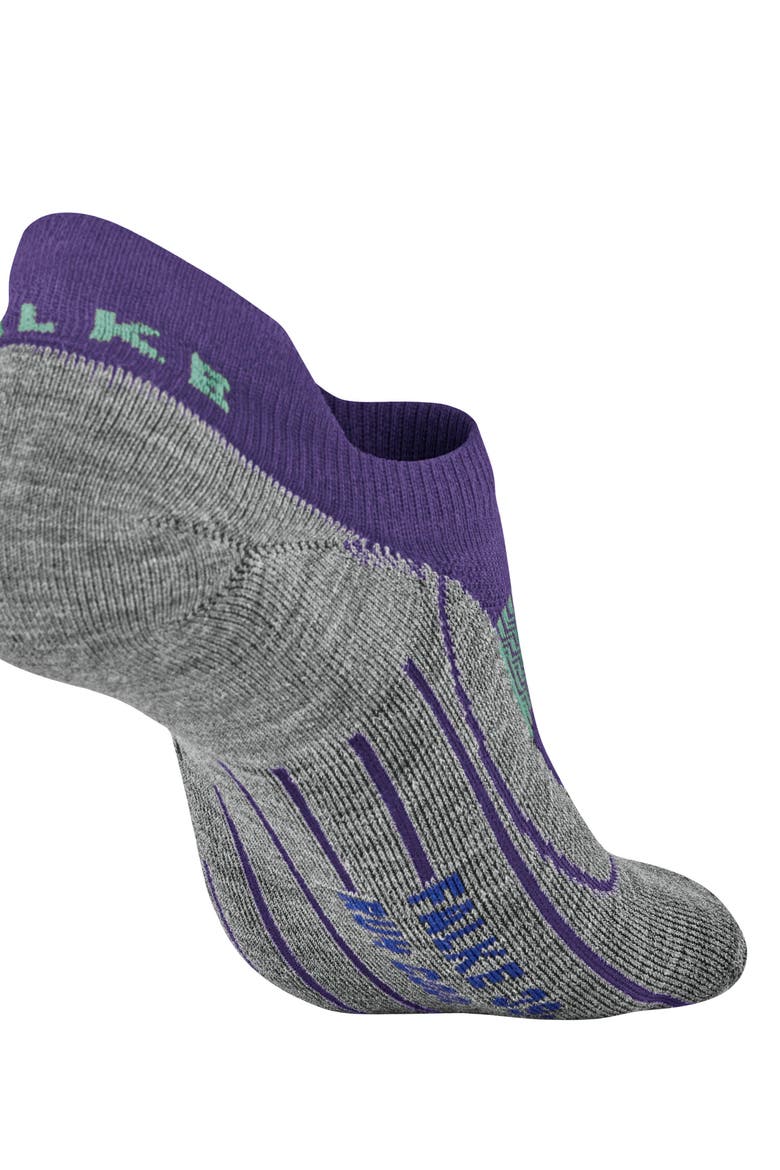 RU4 Endurance Cool Invisible Running Socks, Alternate, color, Amethyst