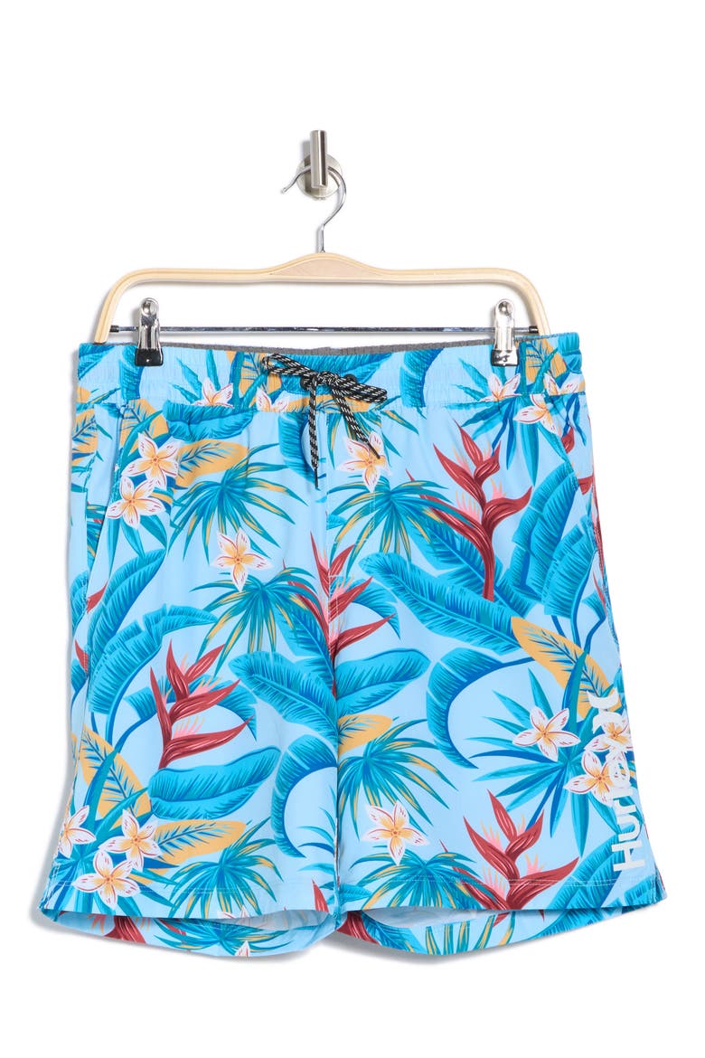 Oaxaca Volley Swim Shorts, Alternate, color, BLUE DREAM