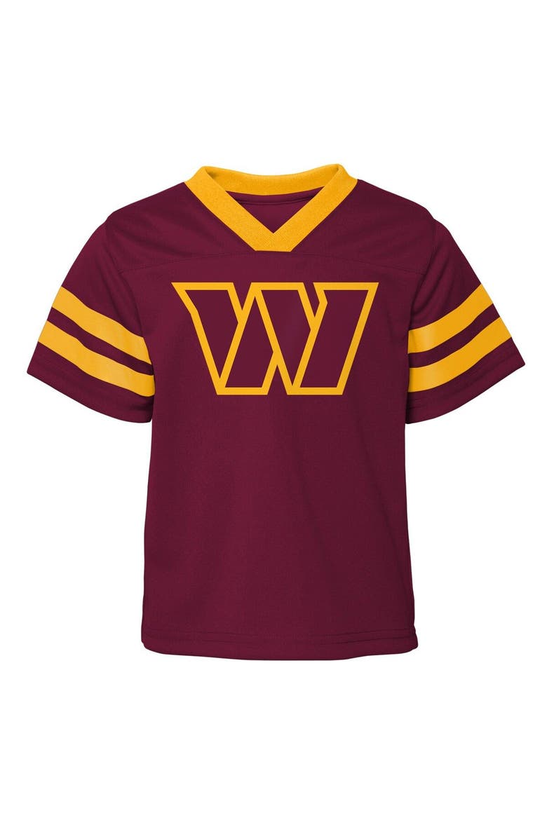 Toddler Burgundy/Gold Washington Commanders Red Zone V-Neck Jersey Top & Pants Set, Alternate, color, Burgundy