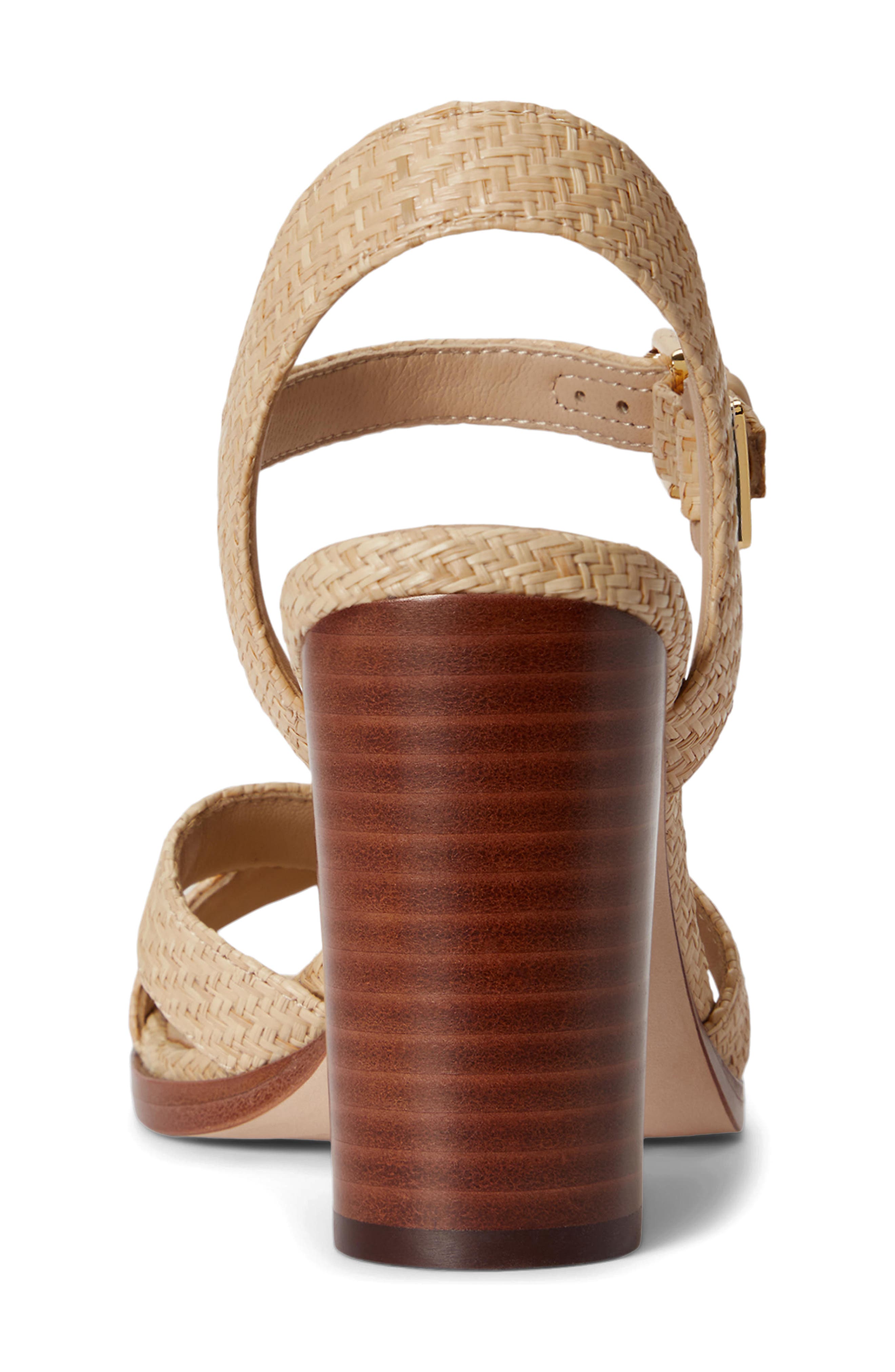 Ralph Lauren Emeryn Sandal, Alternate, color, Natural