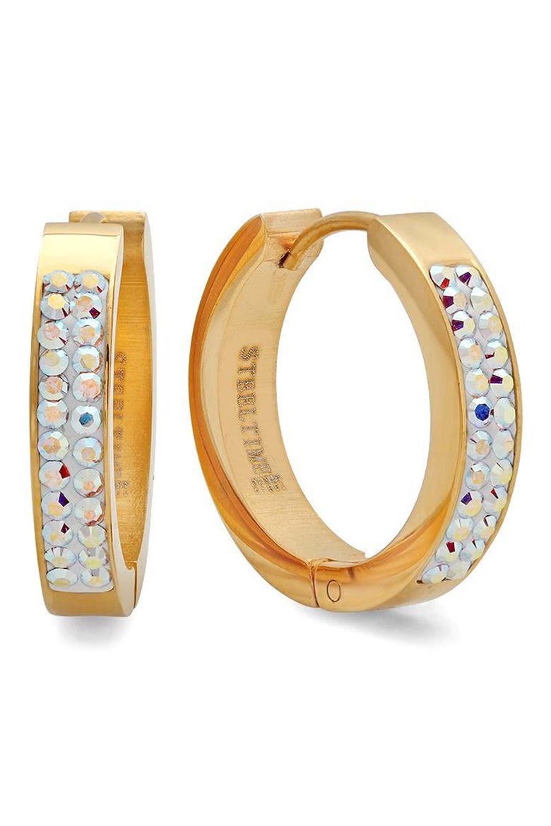 18k Gold Plated 20mm Hoop Earrings, Main, color, GOLD
