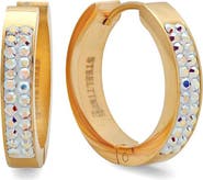 STEELTIME 18k Gold Plated 20mm Hoop Earrings