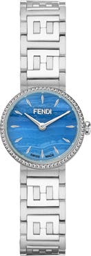 Fendi Forever Fendi Diamond Swiss Quartz Bracelet Watch, 19mm
