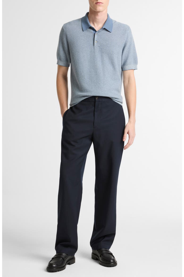 Geometric Jacquard Polo Sweater, Alternate, color, UNIFORM BLUE/CLASSIC