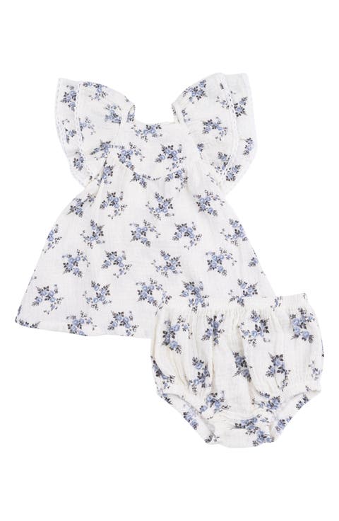 Belle Rosette Dot Dress with Bloomers Set (Baby)