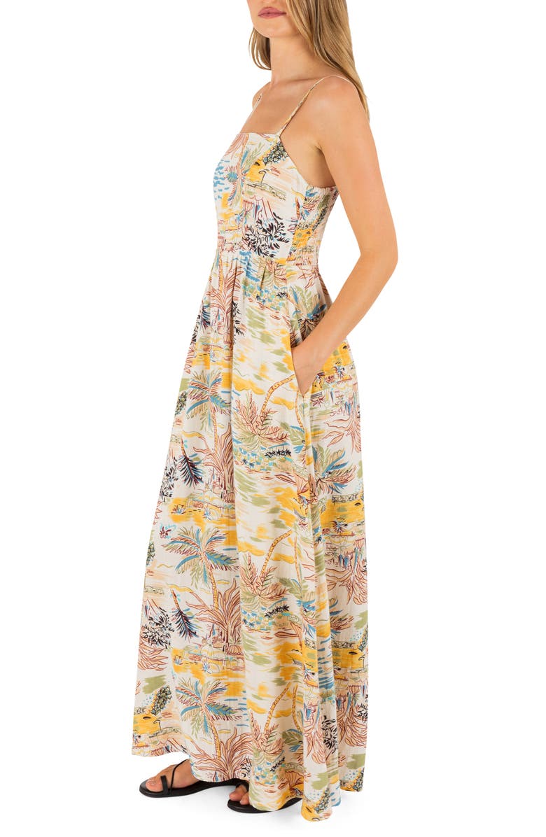 Hurley Safari Scenic Sleeveless Maxi Dress, Alternate, color, 