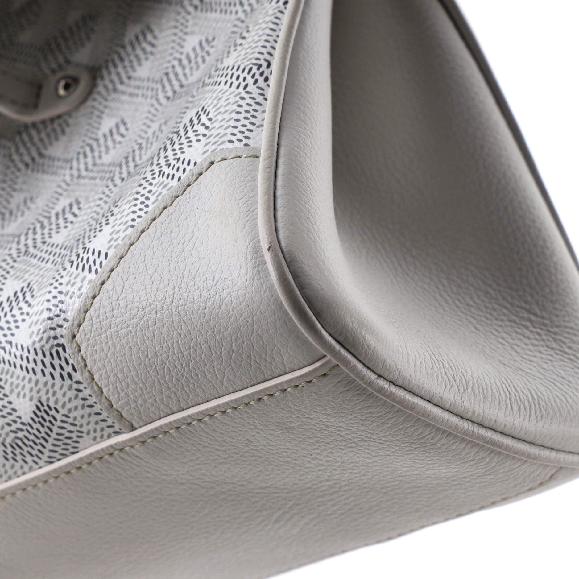 Pre-Owned Goyard Saigon Top Handle Bag Coated Canvas with Leather Mini, Alternate, color, 