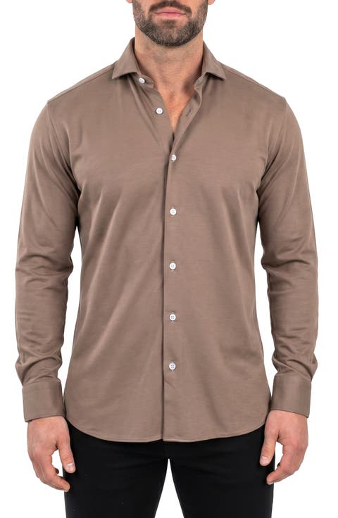 Einstein Contemporary Fit Button-Up Shirt