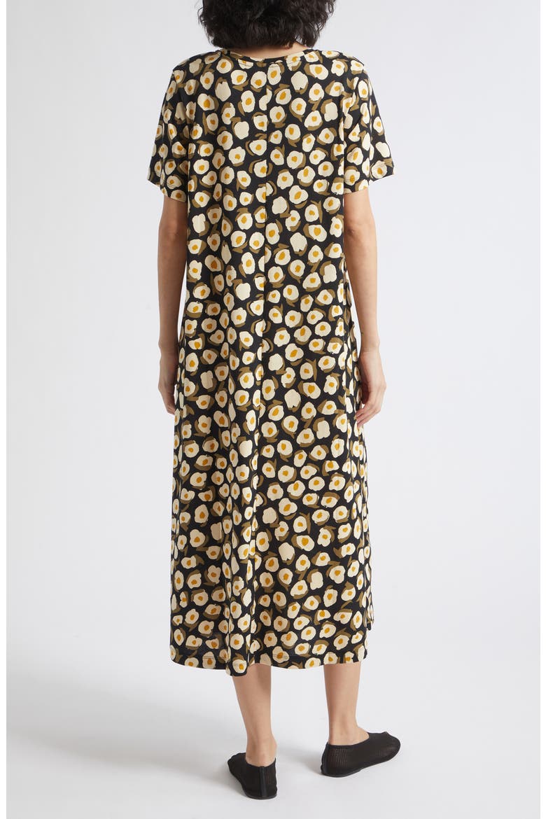 Pisteinen Pikku Vikuri Cotton T-Shirt Dress, Alternate, color, BEIGE/ BLACK/ OLIVE GREEN