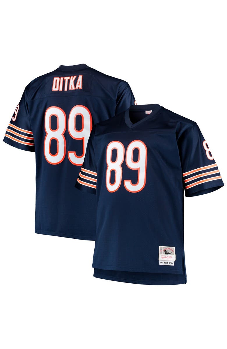 Mitchell & Ness Men's Mitchell & Ness Mike Ditka Navy Chicago Bears Big & Tall 1966 Retired Player Replica Jersey, Main, color, Navy
