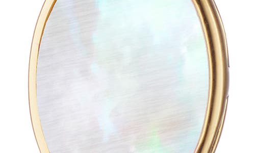 Monica Rich Kosann Travel Mother-of-pearl Locket Necklace In Gold