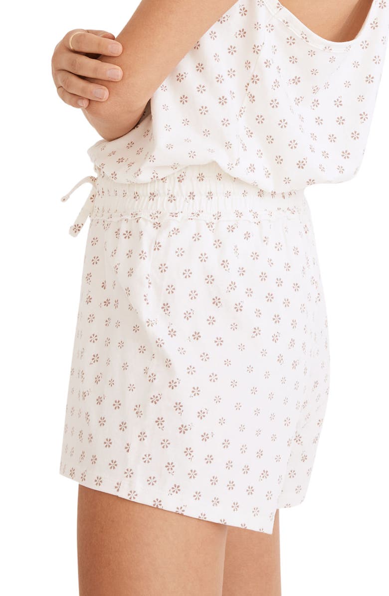 Madewell Jane Knit Pajama Shorts, Alternate, color, Antique Cream