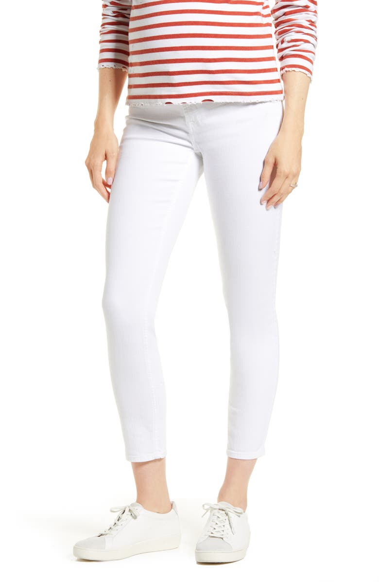 7 For All Mankind The Ankle Skinny Maternity Jeans, Main, color,