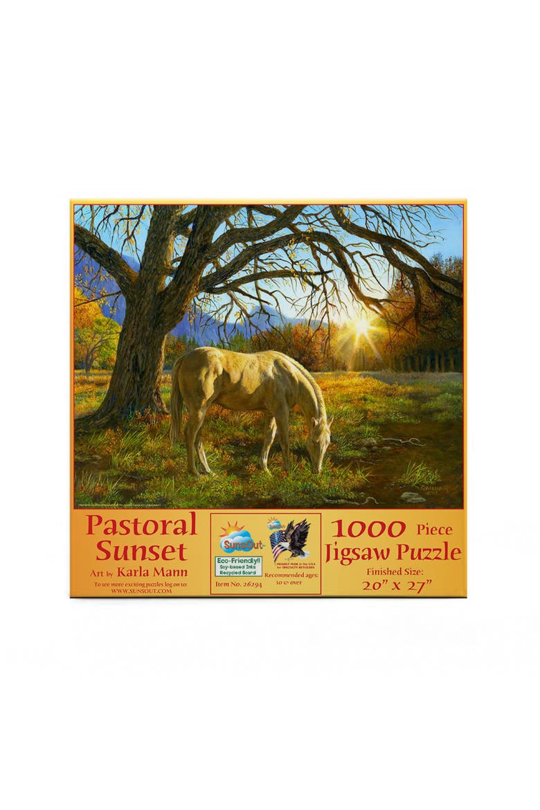 Pastoral Sunset 1000 piece Jigsaw Puzzle for Adults, Alternate, color, Multicolor
