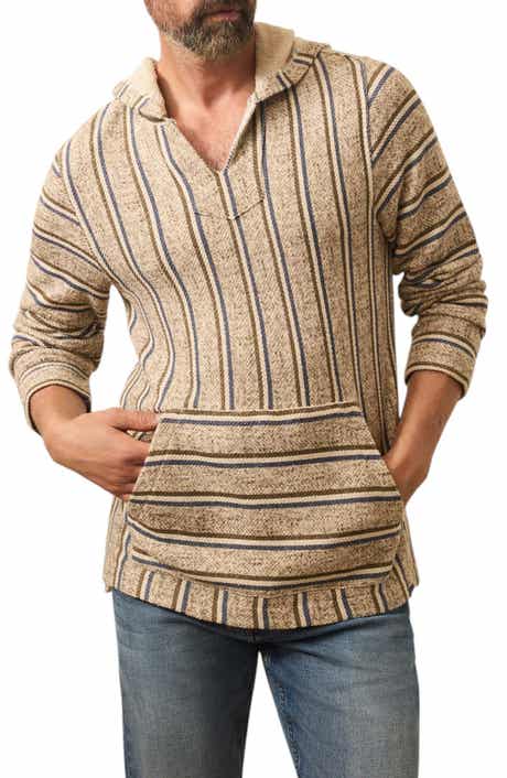 Faherty Whitewater Stripe Organic Cotton Blend Hoodie