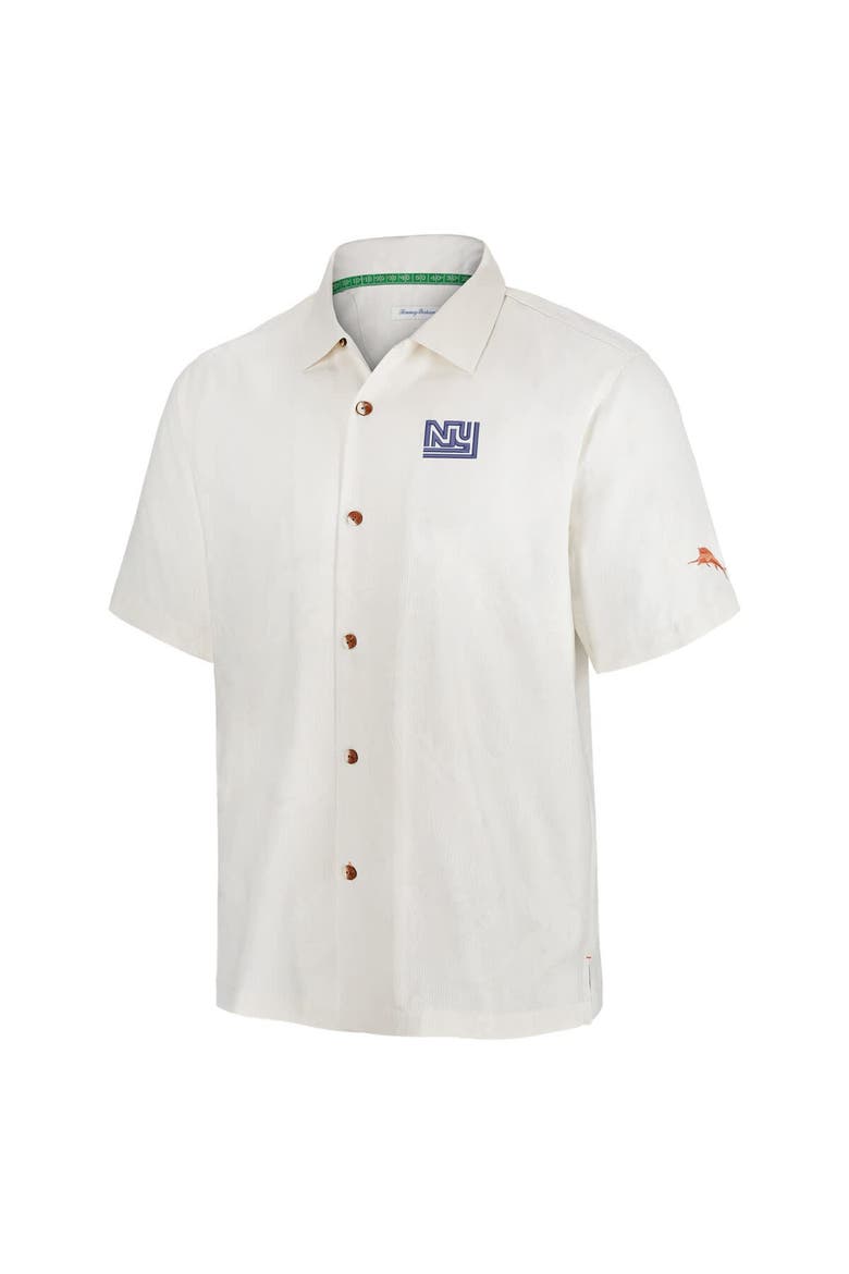 Men's Tommy Bahama White New York Giants Coconut Matchup Camp Throwback Button-Up Shirt, Alternate, color, White