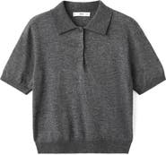 MANGO Short Sleeve Polo Sweater
