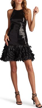 Tadashi Shoji Sleeveless Sequin A-Line Dress