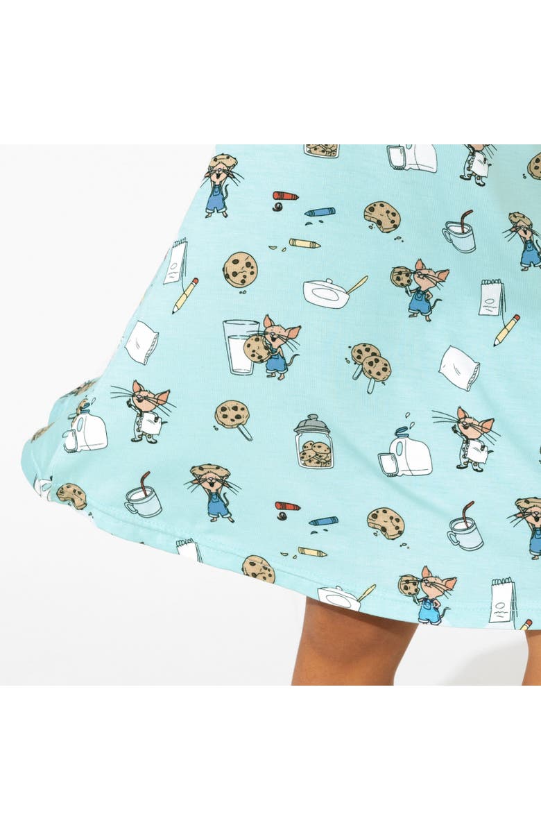 Bellabu Bear Kids' If You Give a Mouse a Cookie Long Sleeve Dress, Alternate, color, Mouse With Cookies