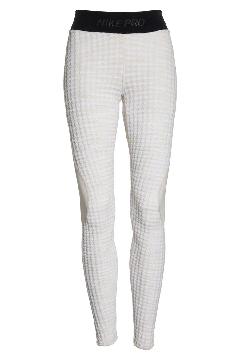 Pro HyperWarm Leggings, Alternate, color, DESERT SAND/ WHITE