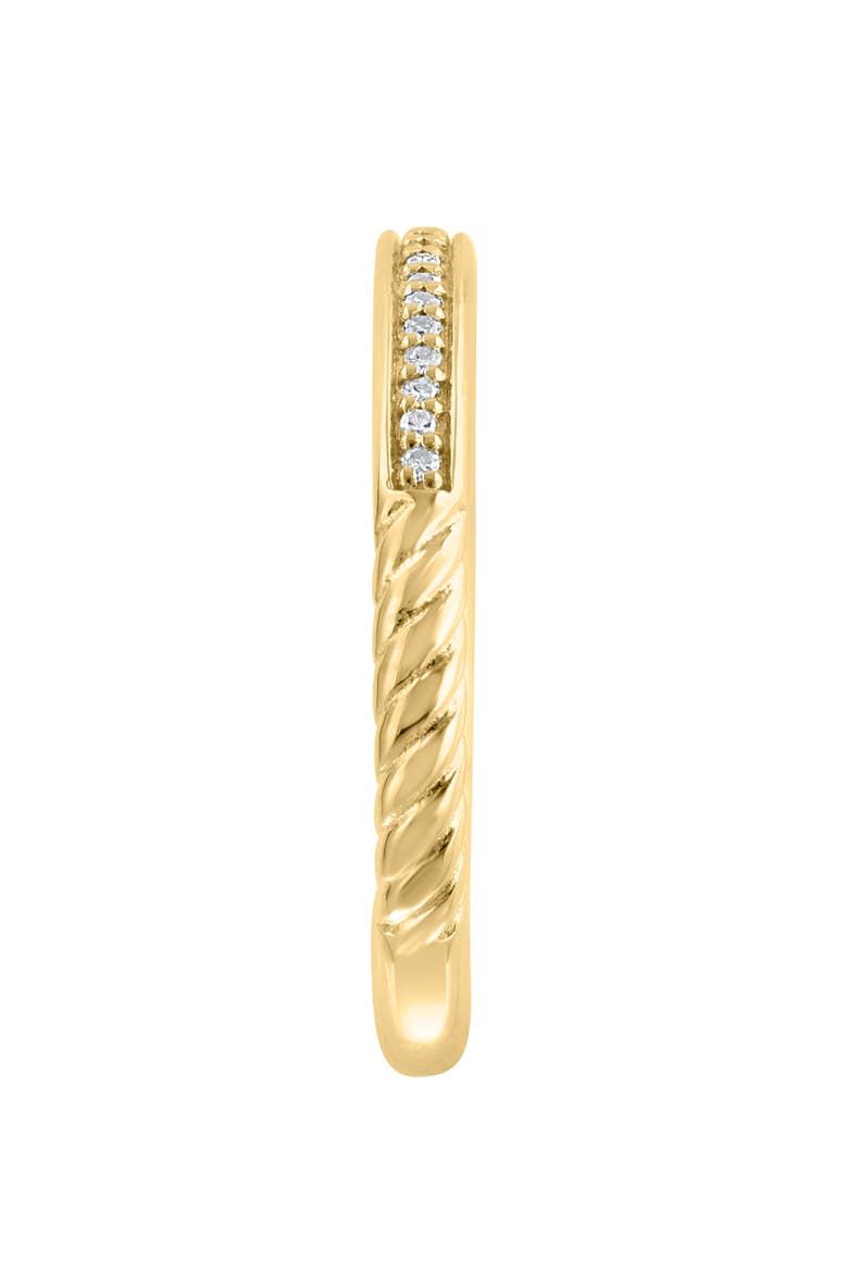 Diamond Goldtone Plate Band Ring, Alternate, color, GOLD