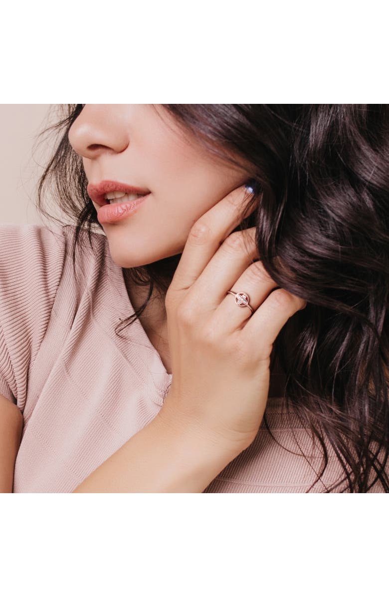 Julianna B. Diamond Accent Circular Ring 10K, Alternate, color, 10K Rose Gold