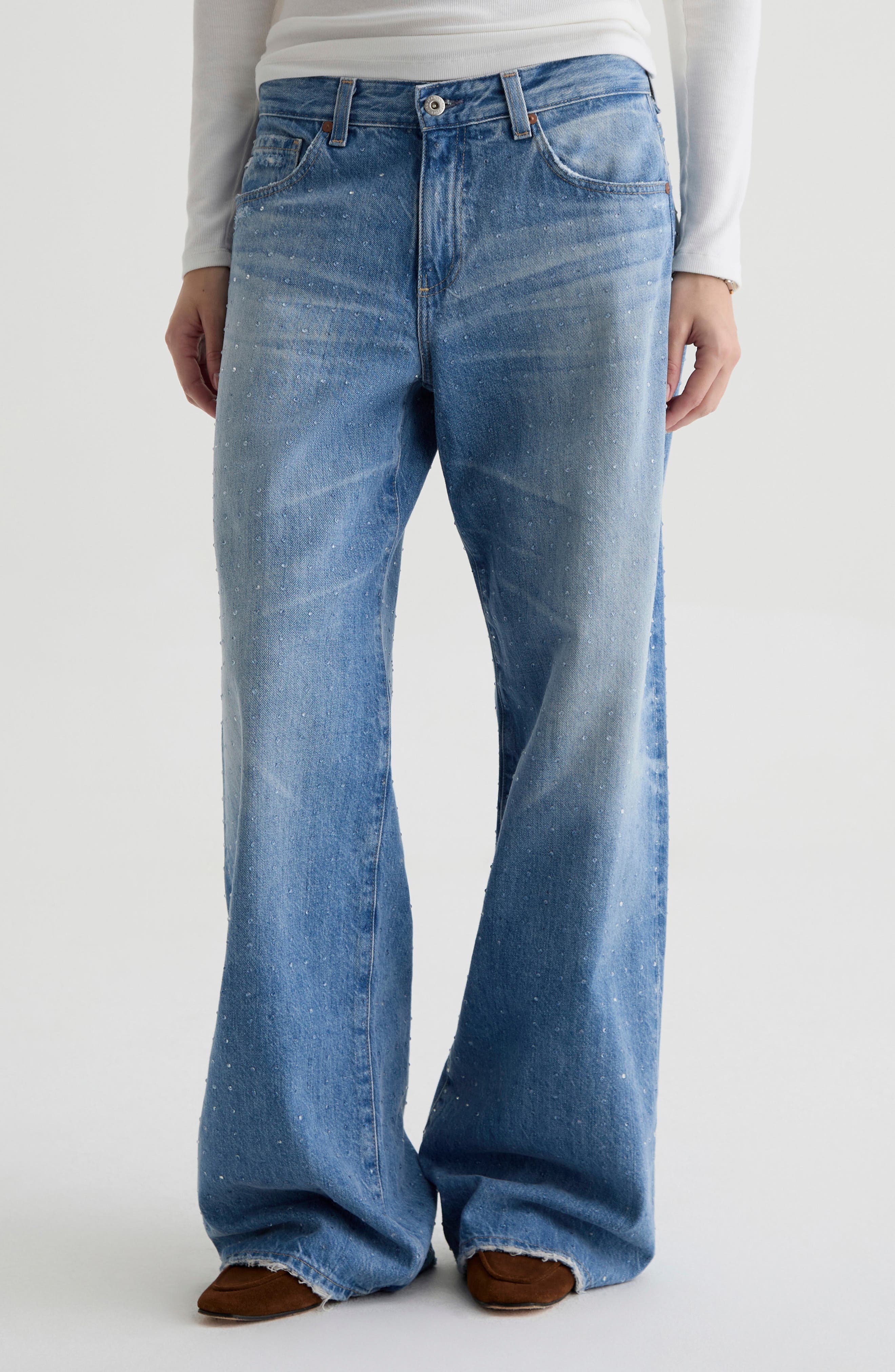 Adria Low Rise Wide Leg Jeans - image 3