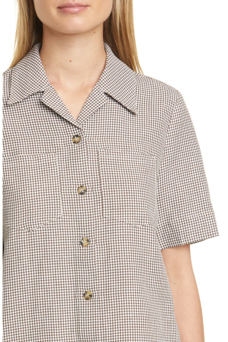 Sienna Gingham Shirt, Alternate, color, BUTTERNUT COMB