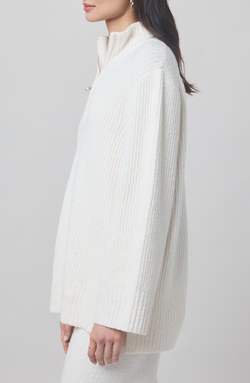 Splendid X @cellajaneblog Quarter Zip Sweater In White