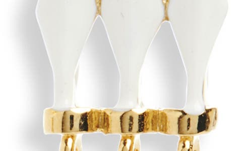 Isabel Marant Zaltana Long Drop Earrings In Ecru