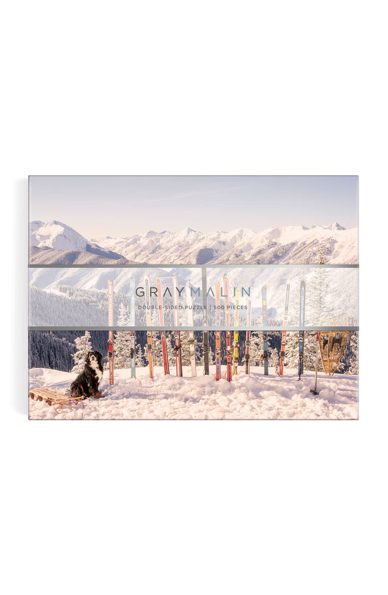 galison Gray Malin Winter 500-Piece Double-Sided Puzzle, Main, color, 