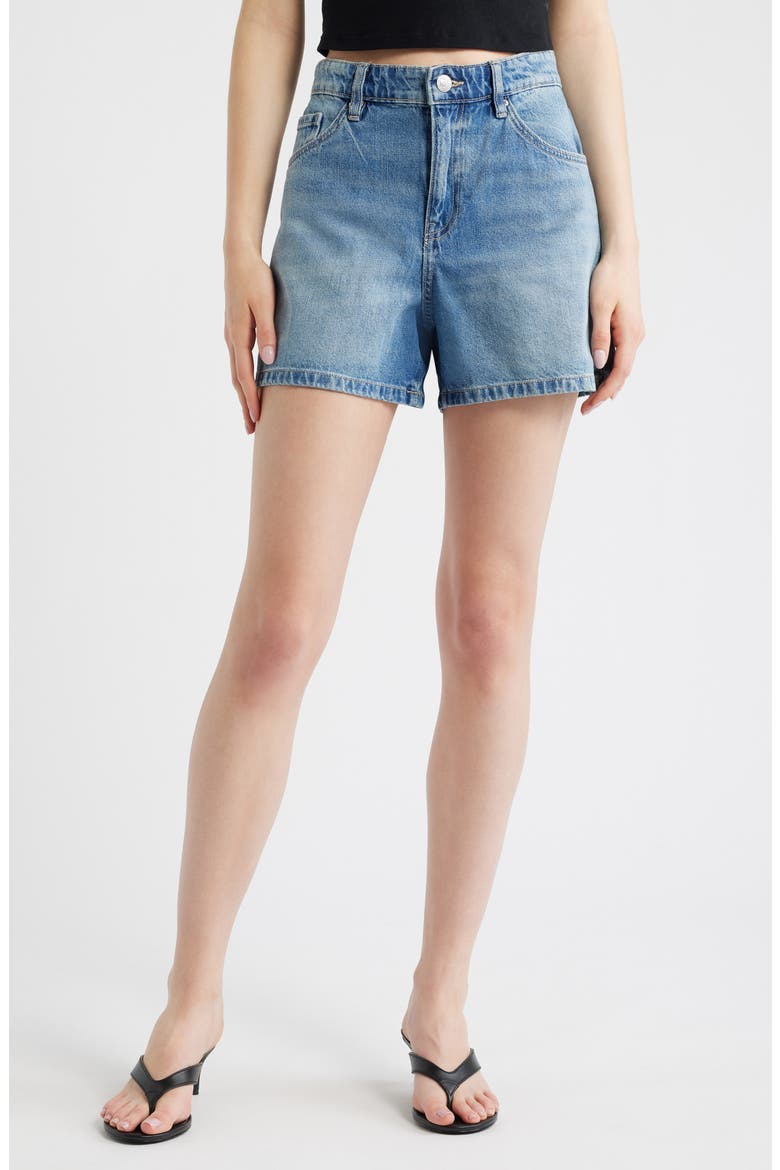 Denim Shorts, Main, color, MEDIUM BLUE