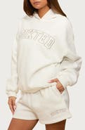 EDIKTED 'Edikted Girl Embroidered Logo Fleece Hoodie
