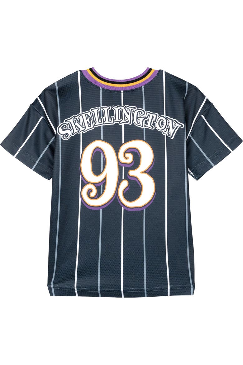 Nightmare Before Christmas Jack Skellington Short Sleeve Soccer Jersey, Alternate, color, Jack Skellington Black
