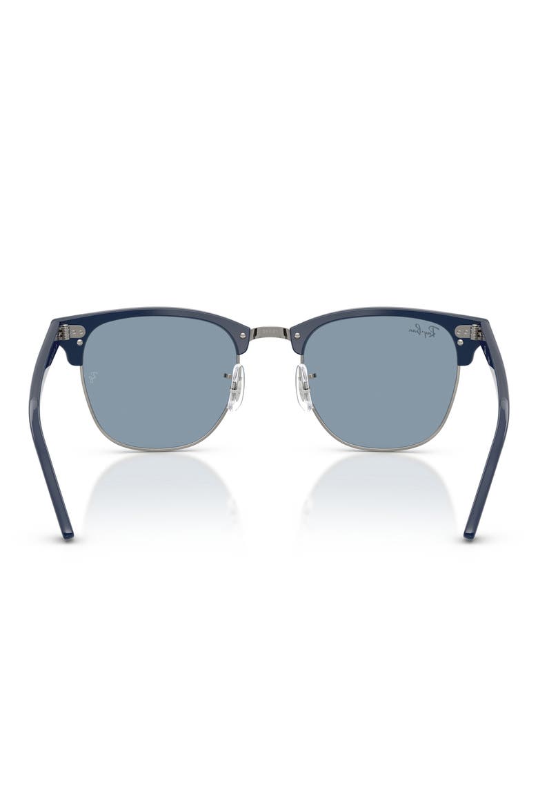 Clubmaster 51mm Square Sunglasses, Alternate, color, BLU ON GUNMETAL / BLUE