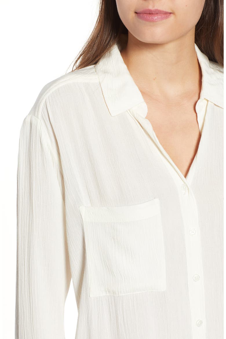 Twirl Longline Shirt, Alternate, color, NAKED