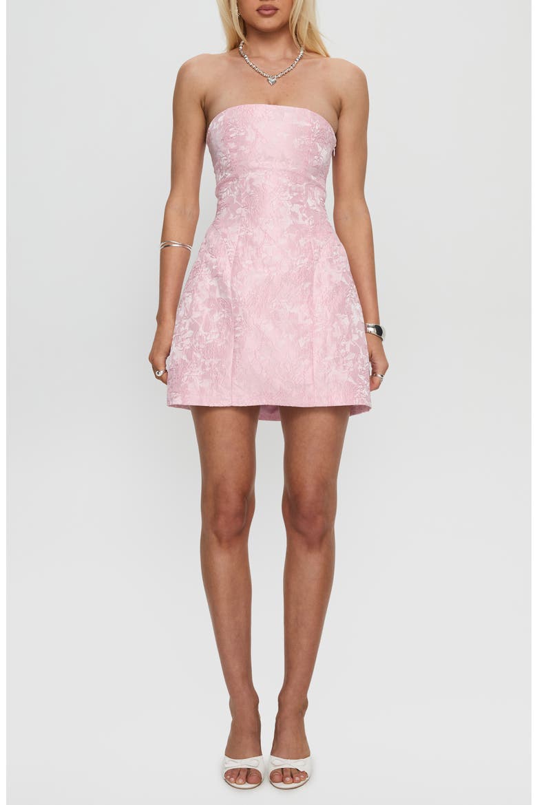 Heaven Sent Strapless Minidress, Main, color, LIGHT PINK