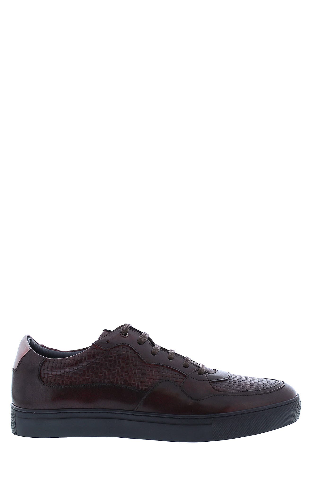 Zanzara Brando Leather Sneaker, Alternate, color, Wine