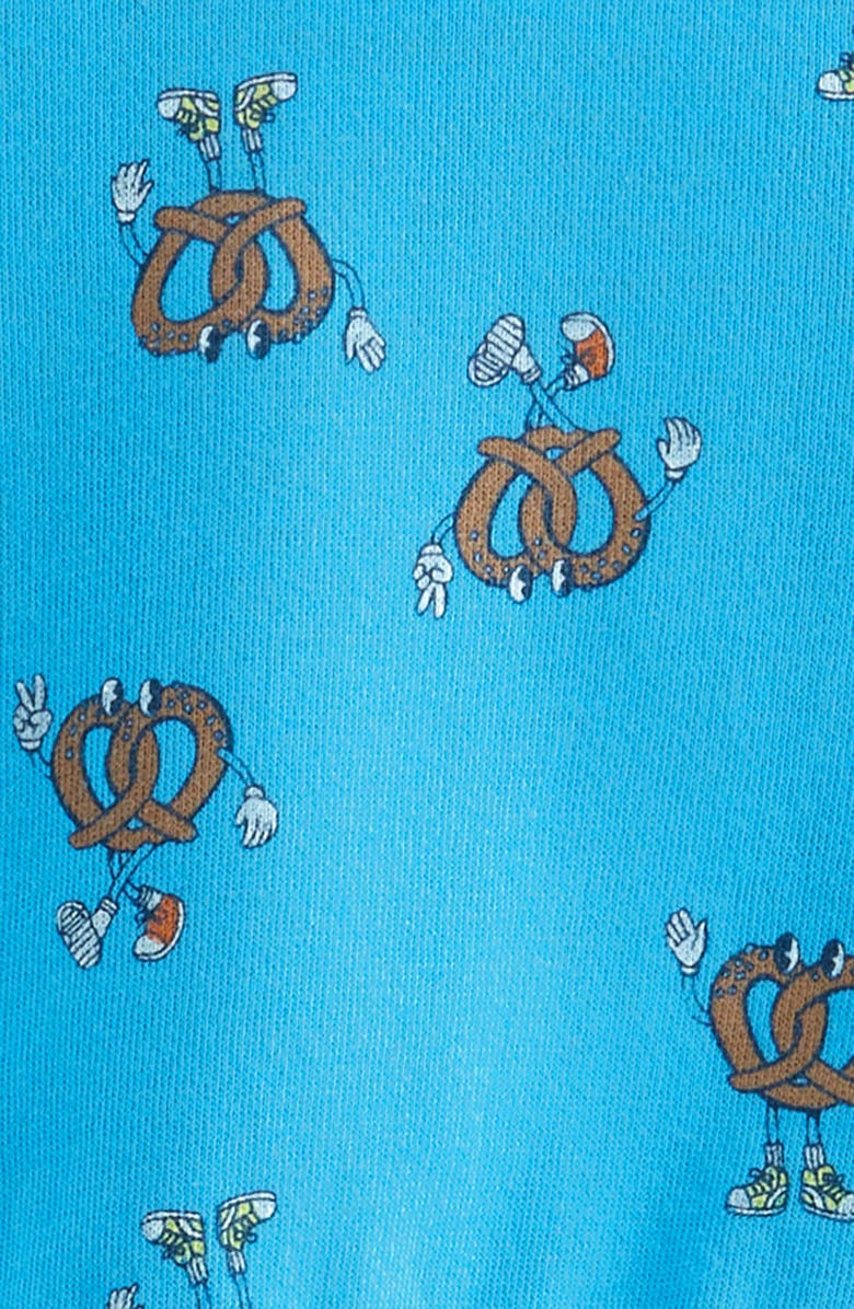 Tucker + Tate Print Fleece Sweatshirt & Joggers Set, Alternate, color, Blue Dresden Pretzel Pals
