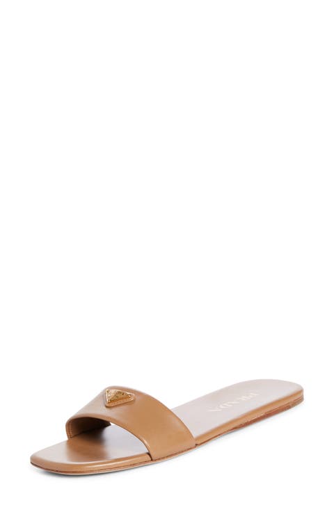 Triangle Logo Slide Sandal (Women)