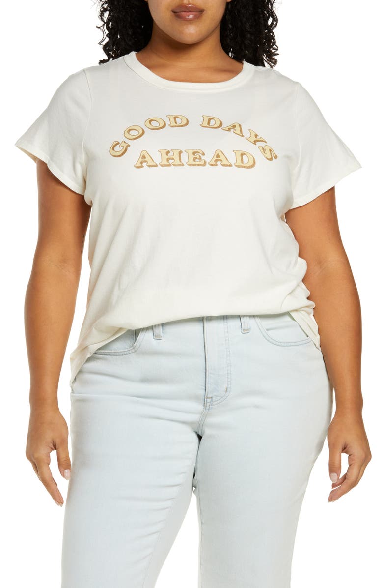Madewell The Good Days Ahead Perfect Vintage Graphic Tee, Main, color, 