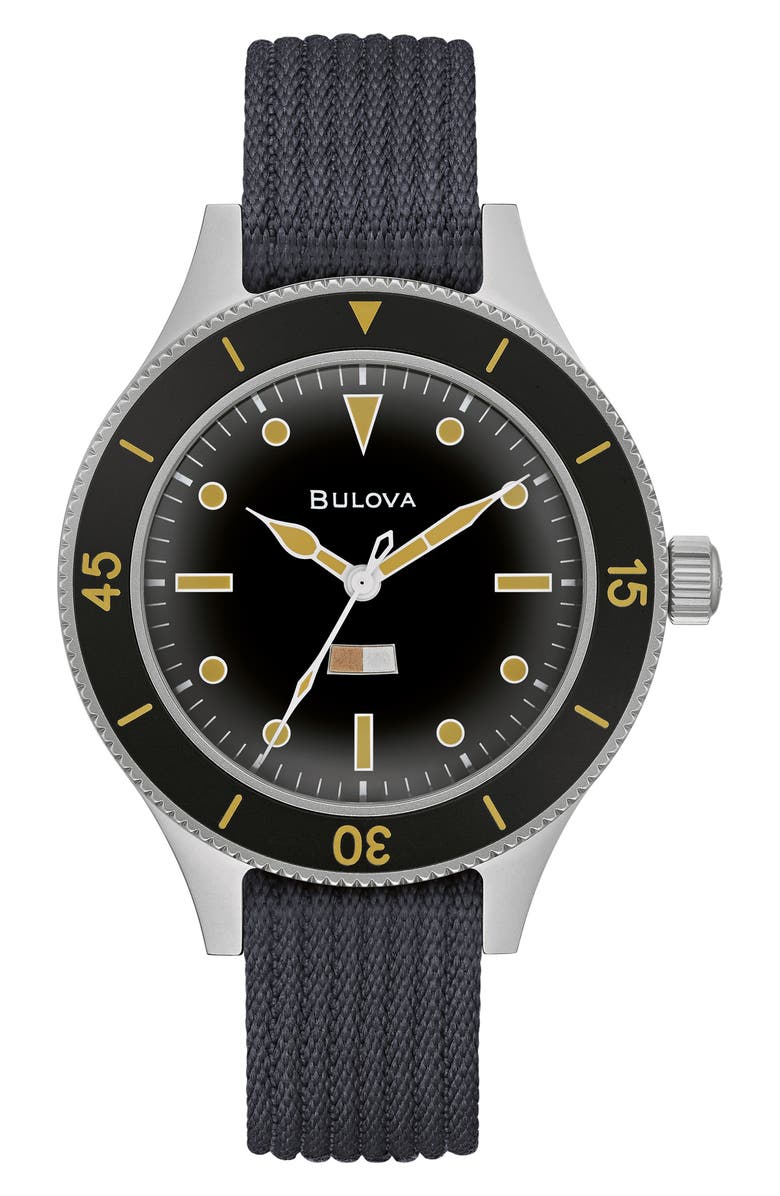 BULOVA Archive Series MIL-SHIPS Bronze NATO Strap Watch, 41mm, Main, color, 