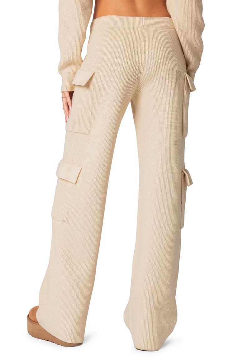 Wynter Cargo Sweater Pants, Alternate, color, CREAM
