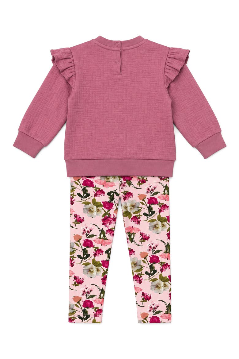 Kids' 3-Piece Ruffle Pullover, Leggings & Headband Set, Alternate, color, LIGHT/ PASTEL PINK