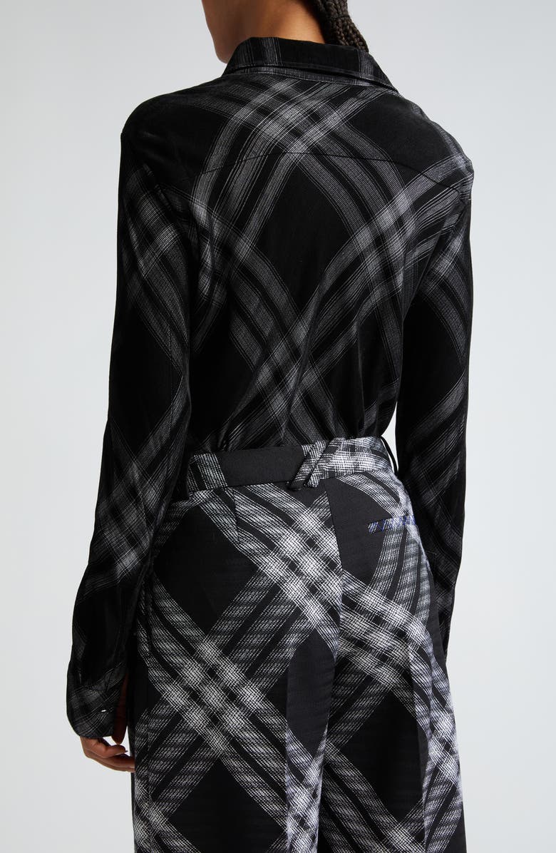 Burberry Slim Fit Large Check Button-Up Shirt, Alternate, color, 