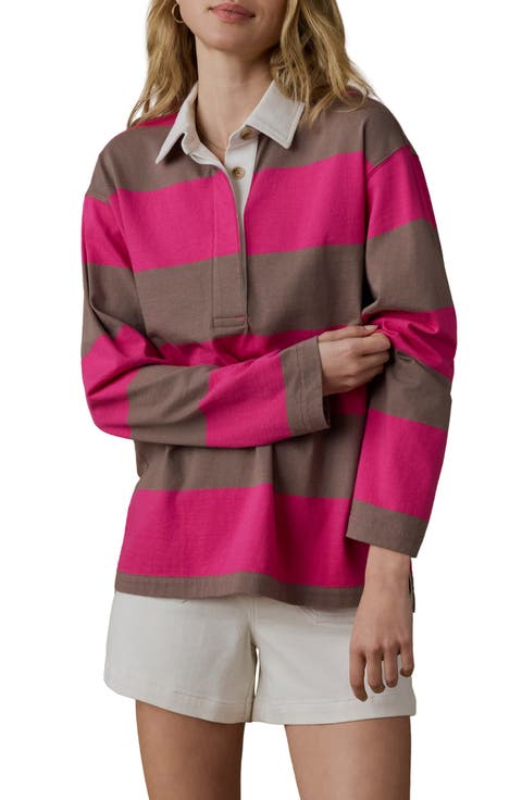 Stripe Organic & Recycled Cotton Jersey Rugby Shirt
