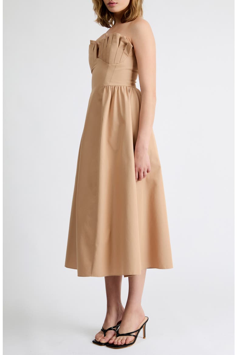 Carolina Midi Dress, Alternate, color, STONE